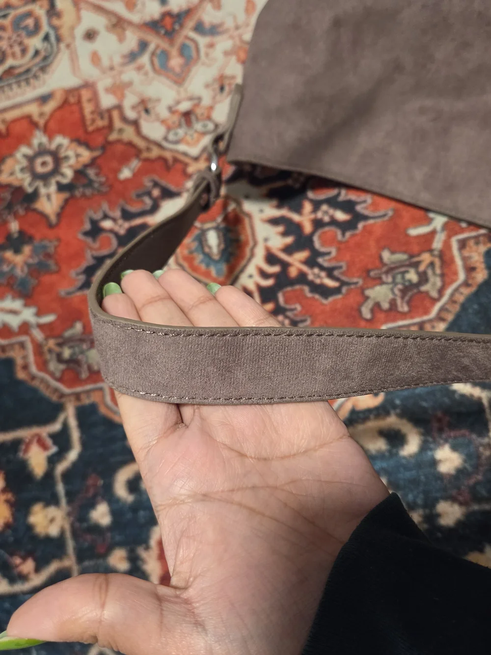 Old Navy Brown Suede Hobo Tote Shoulder Bag